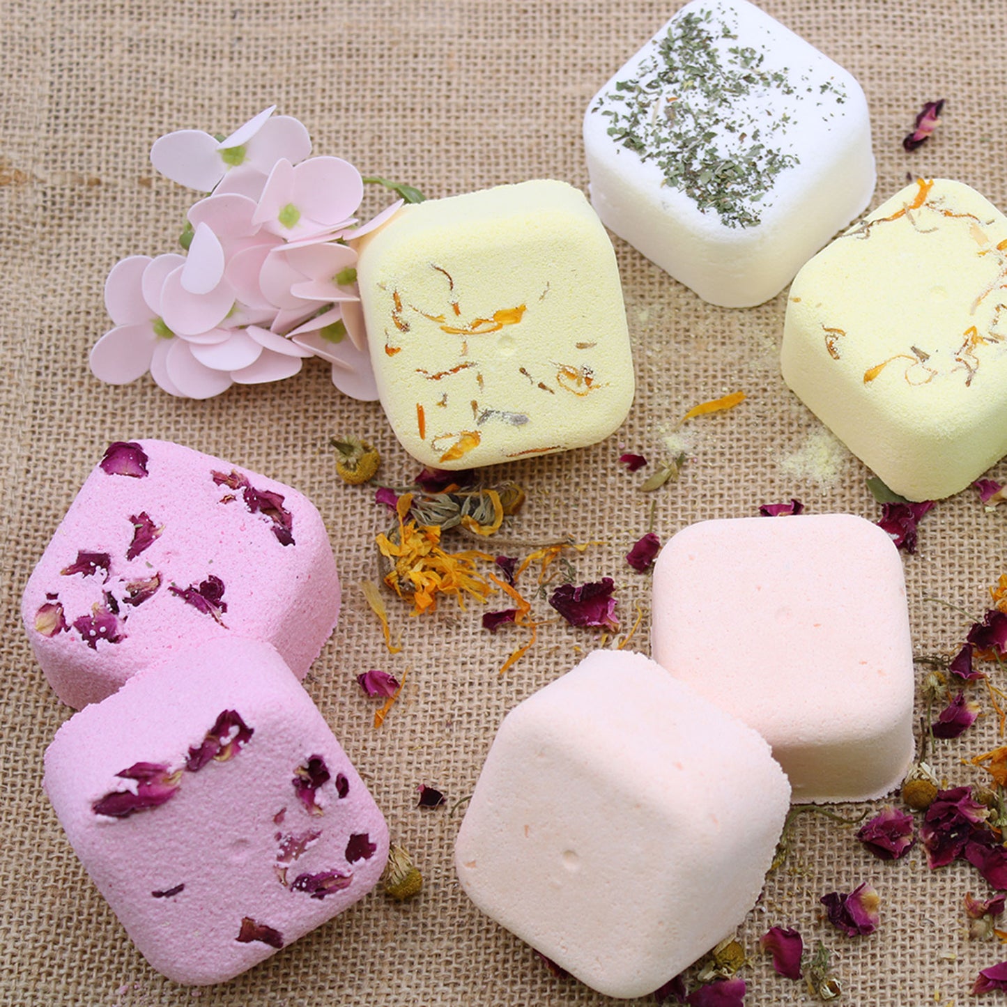 5 x Aromatherapy Shower Steamers Orange Bergamot May Chang 60g - UK Handmade