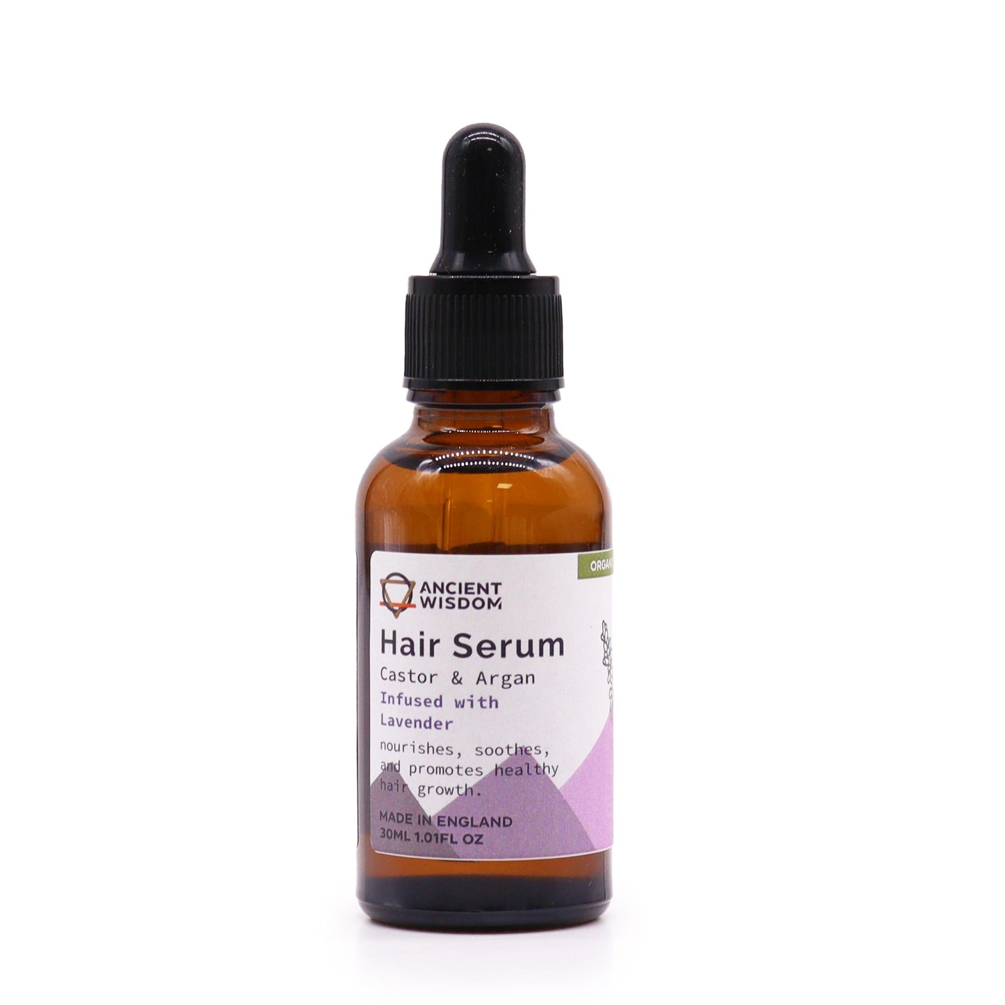 Lavender Organic Hair Serum 30ml - Handmade In UK Vegan Premium Ingredients