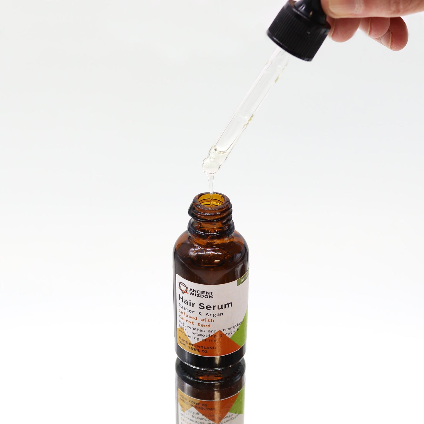 Carrot Seed Organic Hair Serum 30ml - Handmade In UK Vegan Premium Ingredients