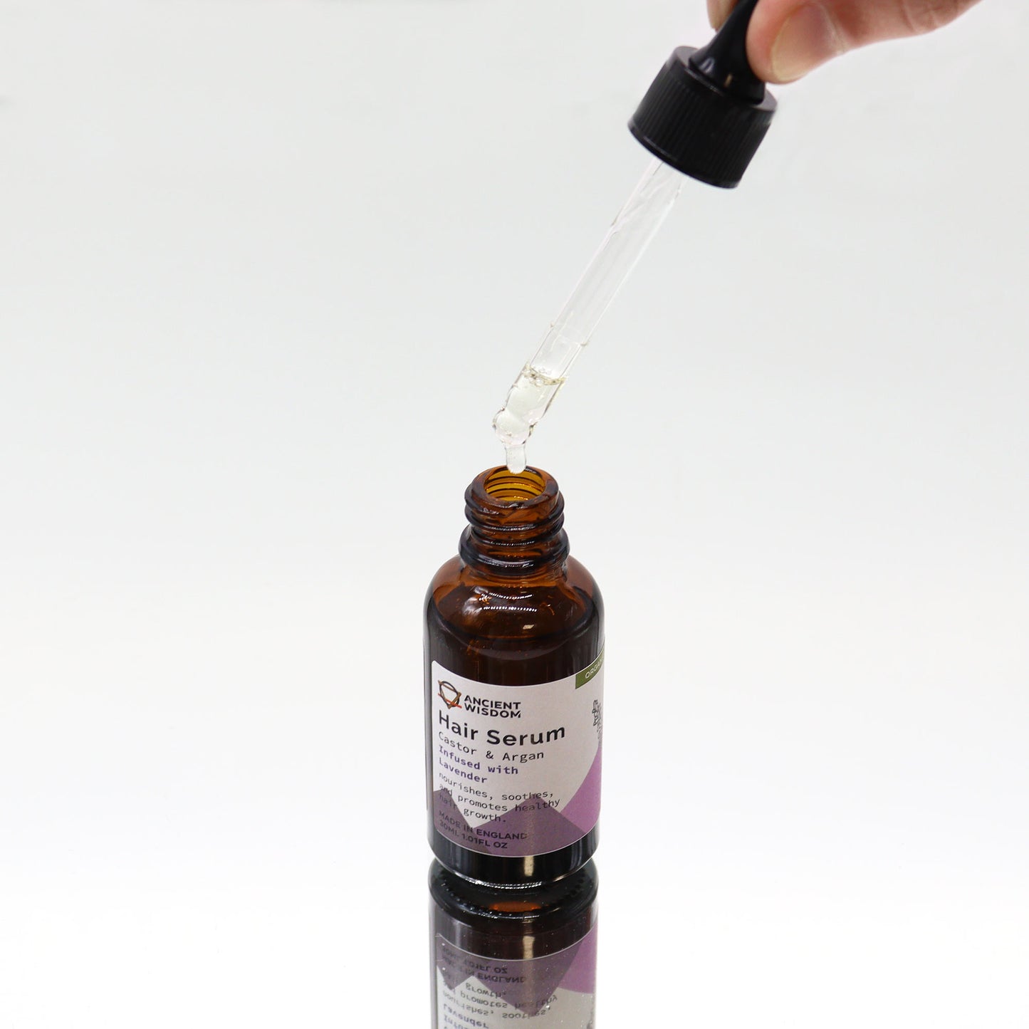 Lavender Organic Hair Serum 30ml - Handmade In UK Vegan Premium Ingredients
