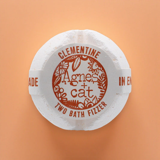 Agnes + Cat Bath Fizzer - Clementine Agnes + Cat Bath Fizzers - Bath Indulgence