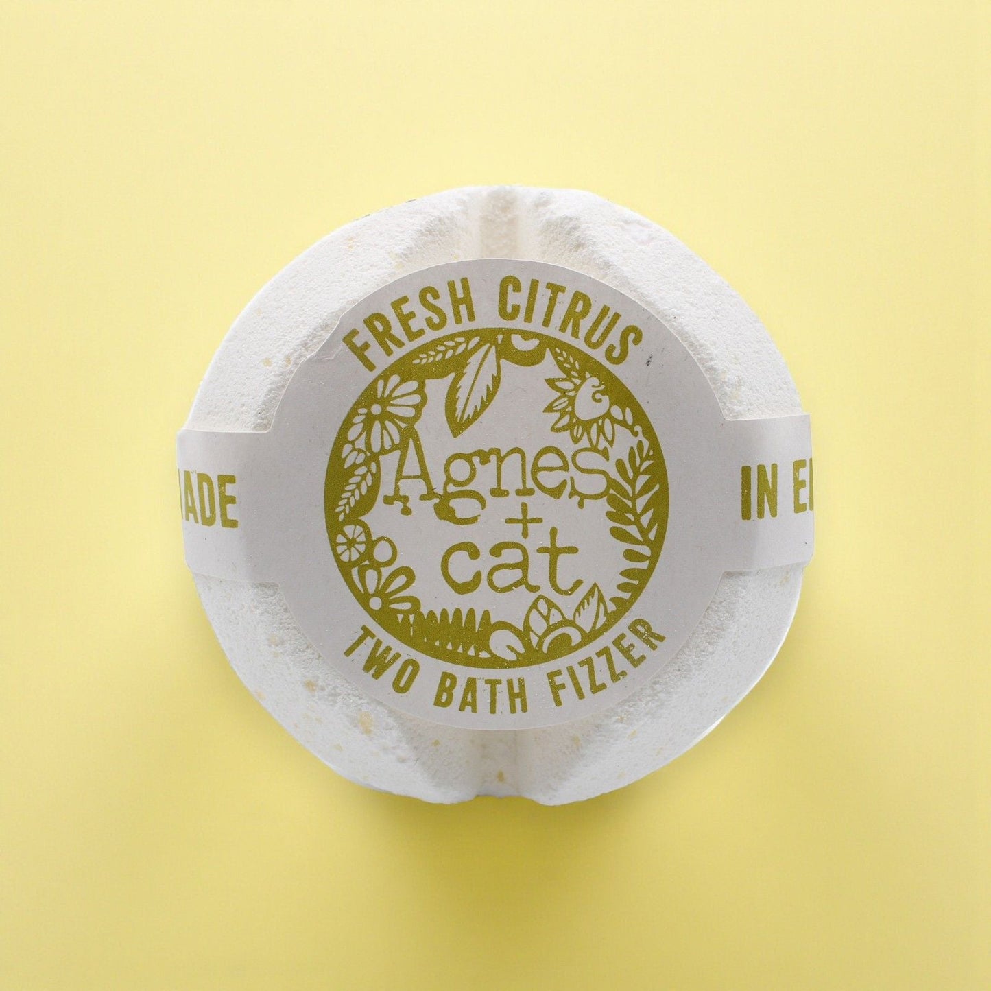 Agnes + Cat Bath Fizzer - Fresh Citrus Agnes + Cat Bath Fizzers - Bath Indulgence