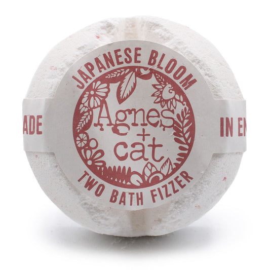 Agnes + Cat Bath Fizzer - Japanese Bloom Agnes + Cat Bath Fizzers - Bath Indulgence