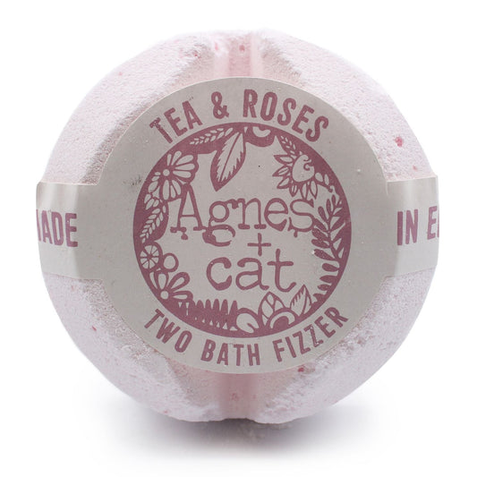 Agnes + Cat Bath Fizzer - Tea and Roses Agnes + Cat Bath Fizzers - Bath Indulgence