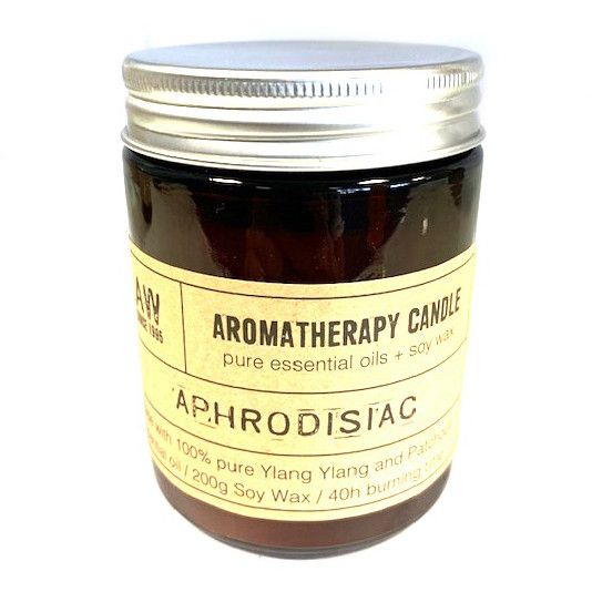 Aromatherapy Candle - Aphrodisiac Aromatherapy Soy Wax Candles - 200g - Bath Indulgence
