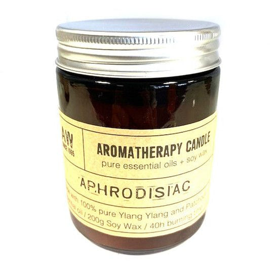 Aromatherapy Candle - Aphrodisiac Aromatherapy Soy Wax Candles - 200g - Bath Indulgence