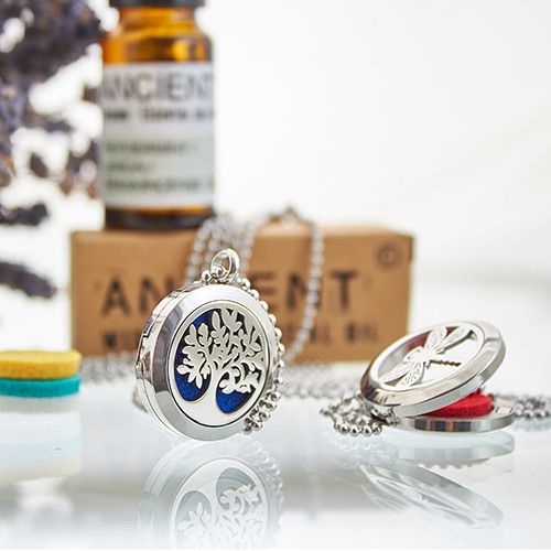 Aromatherapy Jewellery Necklace - Yoga Chakra - 30mm Aromatherapy Diffuser Necklaces - Bath Indulgence
