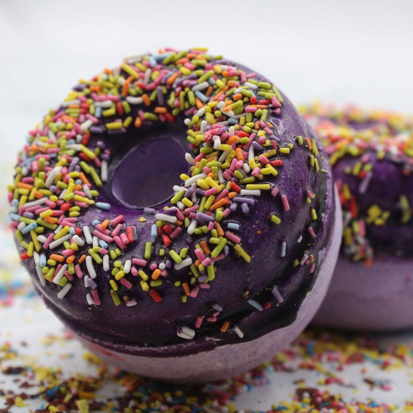 Blackberry and Almond Bath Donuts Donut Bath Fizzers - Bath Indulgence
