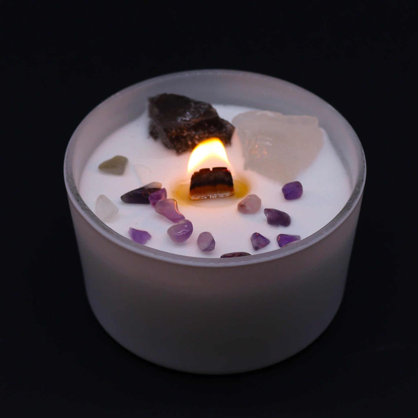 Chakra Crystal Candles - Crown Chakra Chakra Crystal Candles - Bath Indulgence