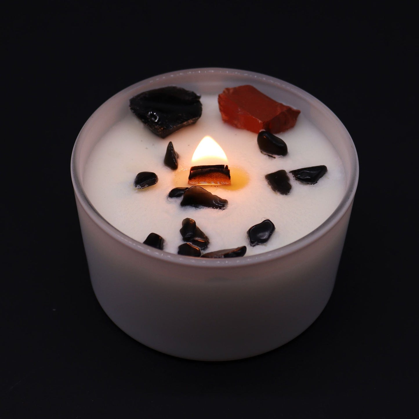 Chakra Crystal Candles - Root Chakra Chakra Crystal Candles - Bath Indulgence