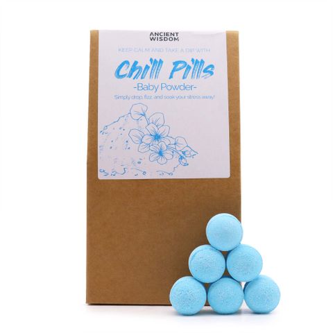 Chill Pills Gift Pack 350g - Baby Powder Chill Pill Gift Packs - Bath Indulgence