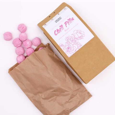 Chill Pills Gift Pack 350g - Rose Chill Pill Gift Packs - Bath Indulgence