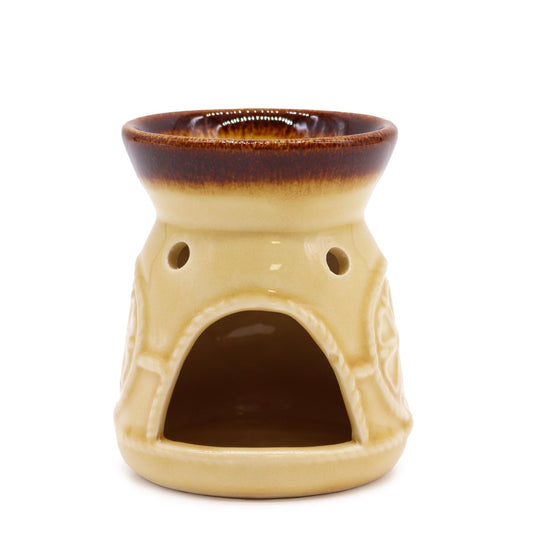 Classic Spa Burner - Cream Cool Designs Oil Burners - Bath Indulgence
