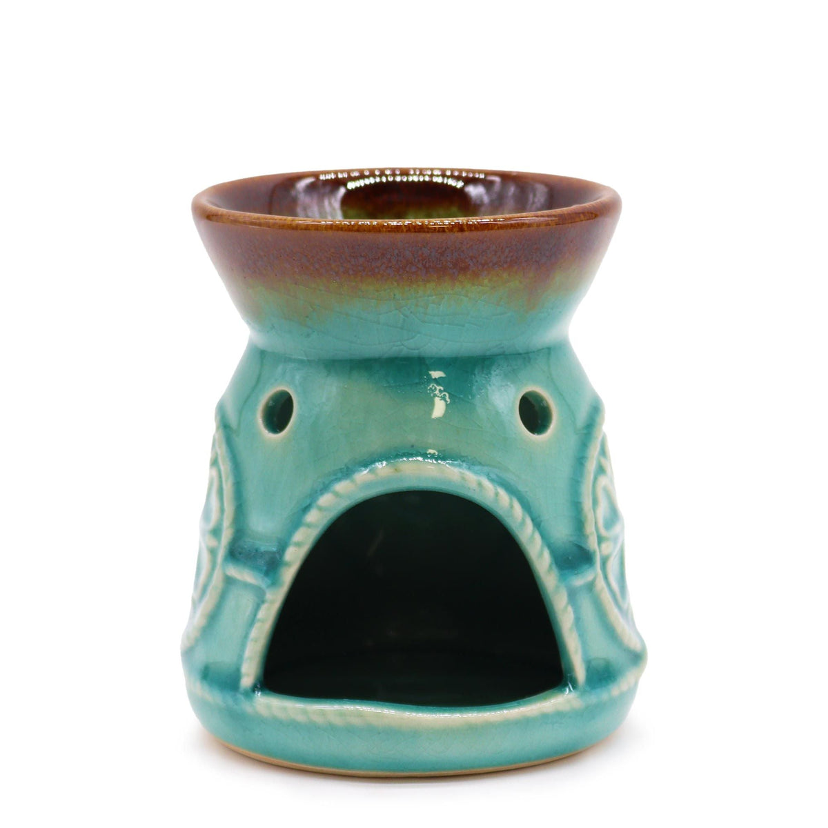Classic Spa Burner - Turquoise Cool Designs Oil Burners - Bath Indulgence