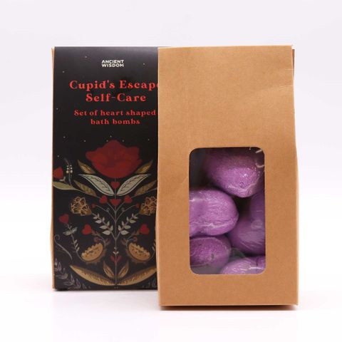 Cupids Escape Self Care Bath Heart Gift Set - Bath Indulgence