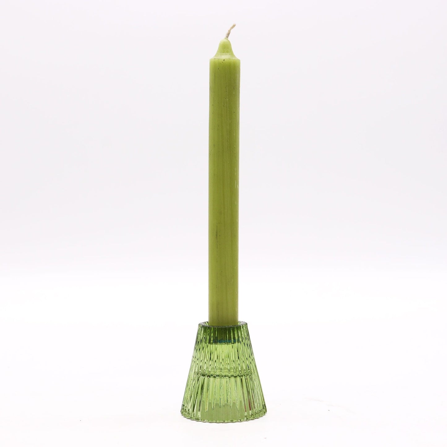 Flip Dinner Candle / Tealight Holder - Garden Jade Glass Candle Holders & Jars - Bath Indulgence