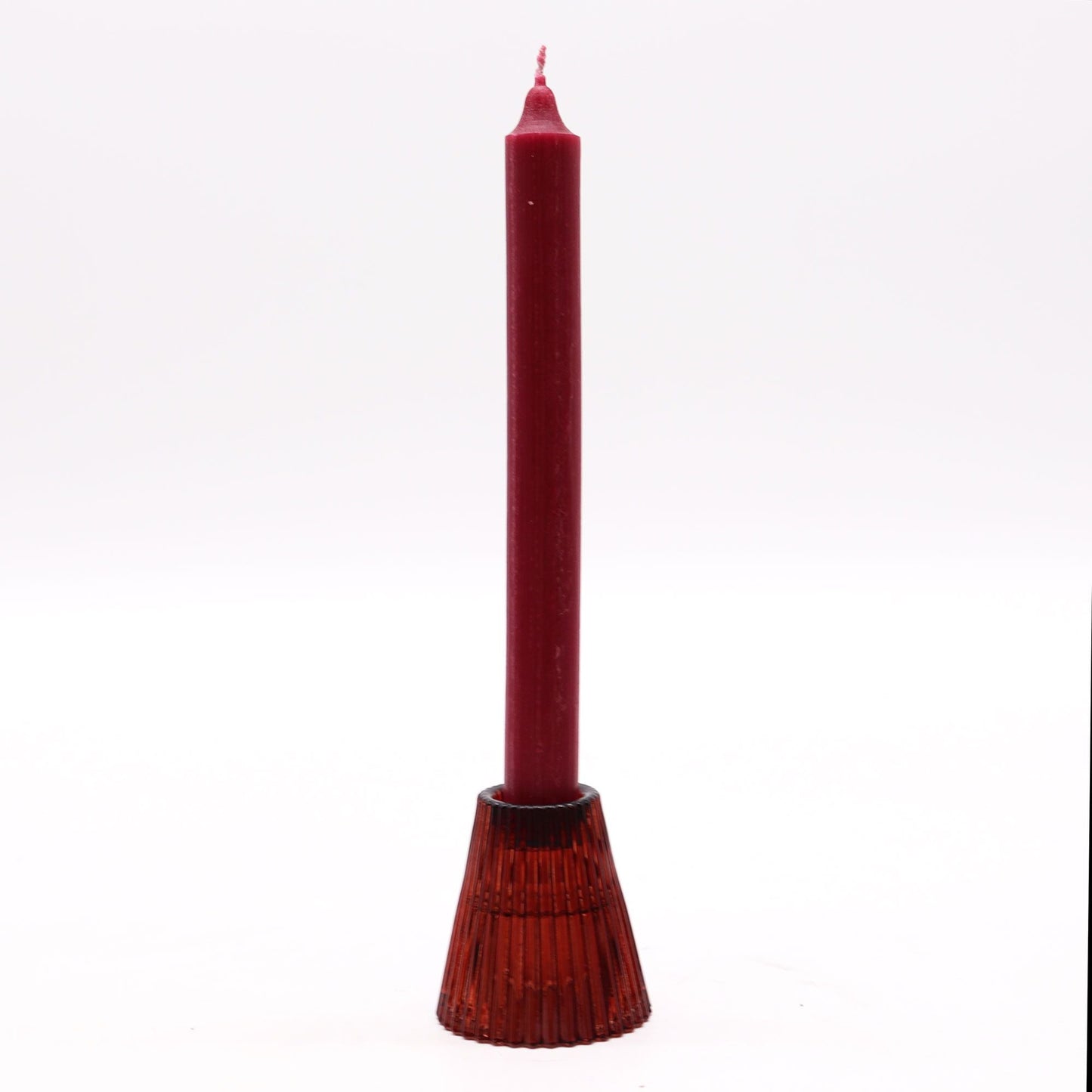 Flip Dinner Candle / Tealight Holder - Vampire Red Glass Candle Holders & Jars - Bath Indulgence