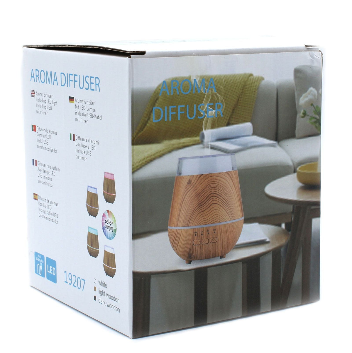 Helsinki Atomiser - USB - Colour Change - Timer Aroma Diffusers - Bath Indulgence