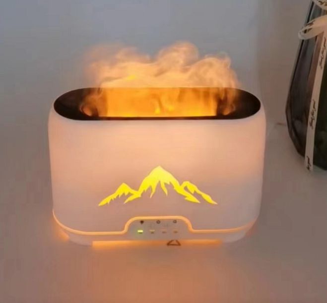 Himalayas Aroma Diffuser - USB - C - Remote control - Flame Effect Aroma Diffusers - Bath Indulgence