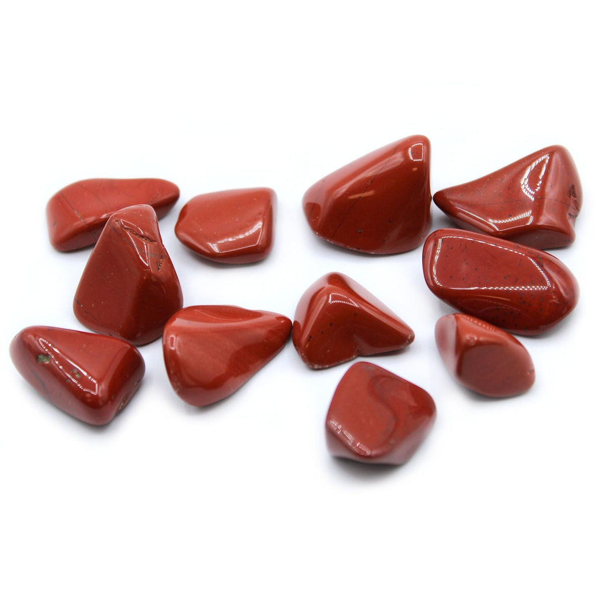 L Tumble Stones - Jasper - Red Medium and Large Tumble Stones - Bath Indulgence