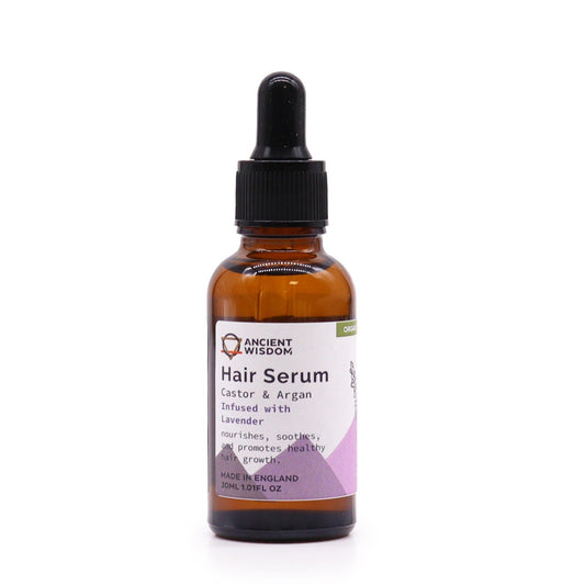 Lavender Organic Hair Serum 30ml - Handmade In UK Vegan Premium Ingredients - Bath Indulgence