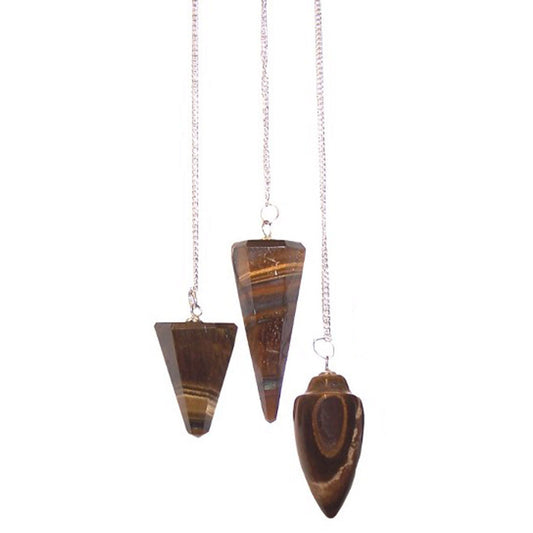 Magic Pendulum - Tiger Eye Gemstone Magic Pendulums - Bath Indulgence