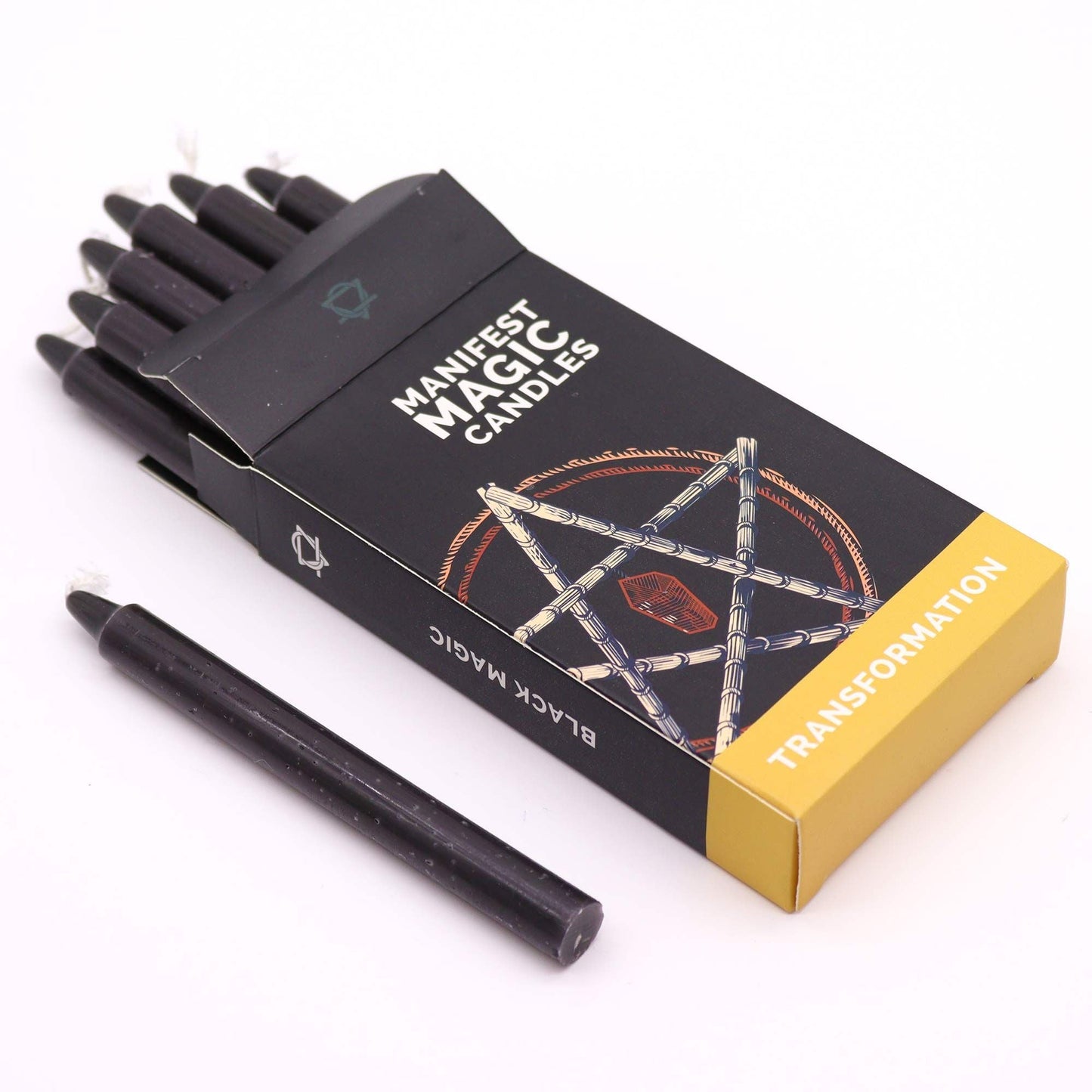 Manifest Magic Candles (pack of 12) - Black Magic Candles for Manifestation - Bath Indulgence