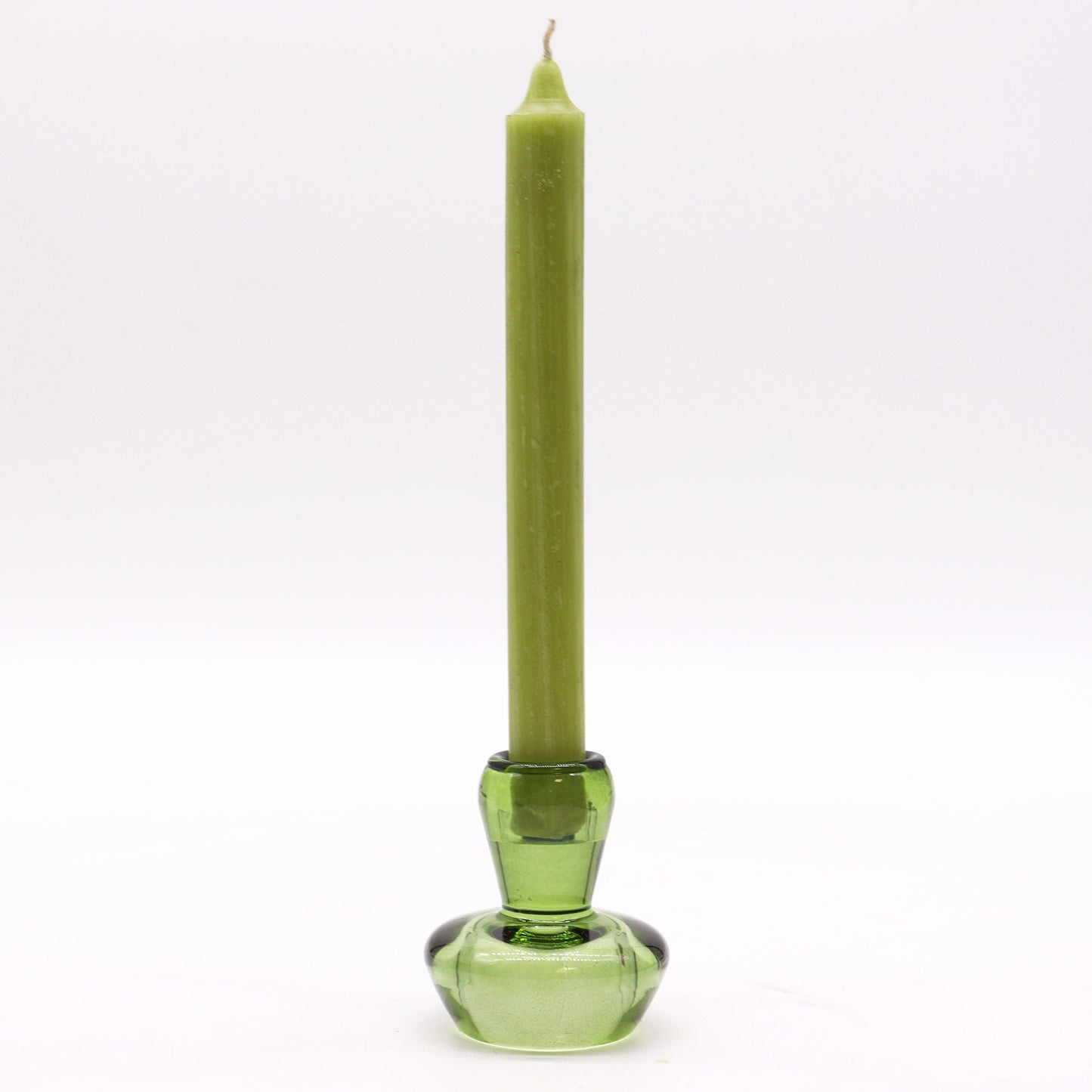 Mushroom Flip Dinner Candle / Tealight Holder - Garden Jade Glass Candle Holders & Jars - Bath Indulgence