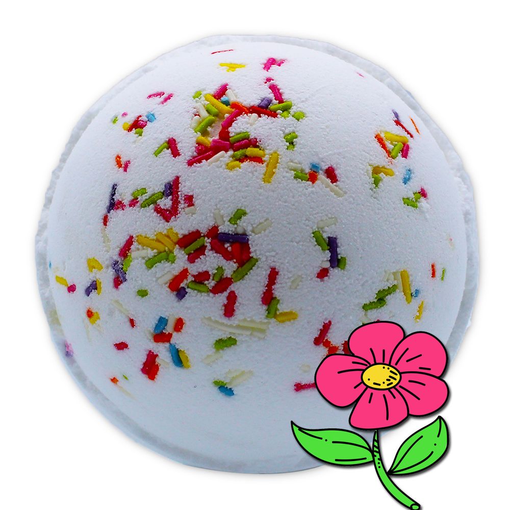 Rainbow Bath Bomb - Summer Peonies Jumbo Bath Bombs - 180g - Bath Indulgence