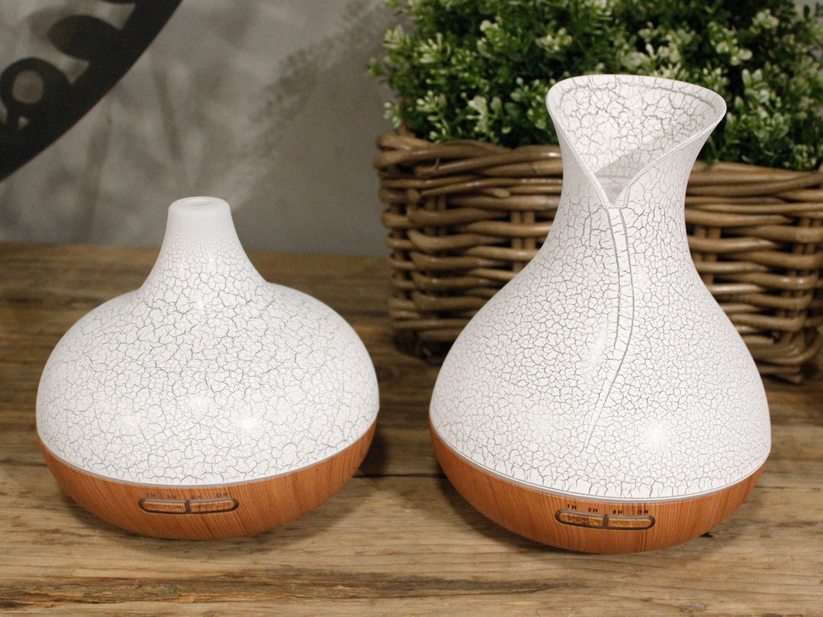 Santorini Atomiser - Shell Effect - USB - Colour Change - Timer Aroma Diffusers - Bath Indulgence