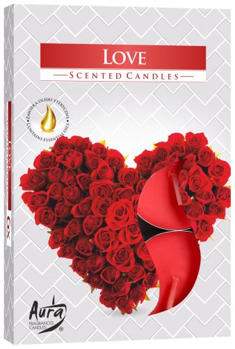Set of 6 Scented Tealights - Love Scented Tealights - Bath Indulgence
