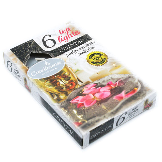 Set of 6 Scented Tealights - Oriental Scented Tealights - Bath Indulgence