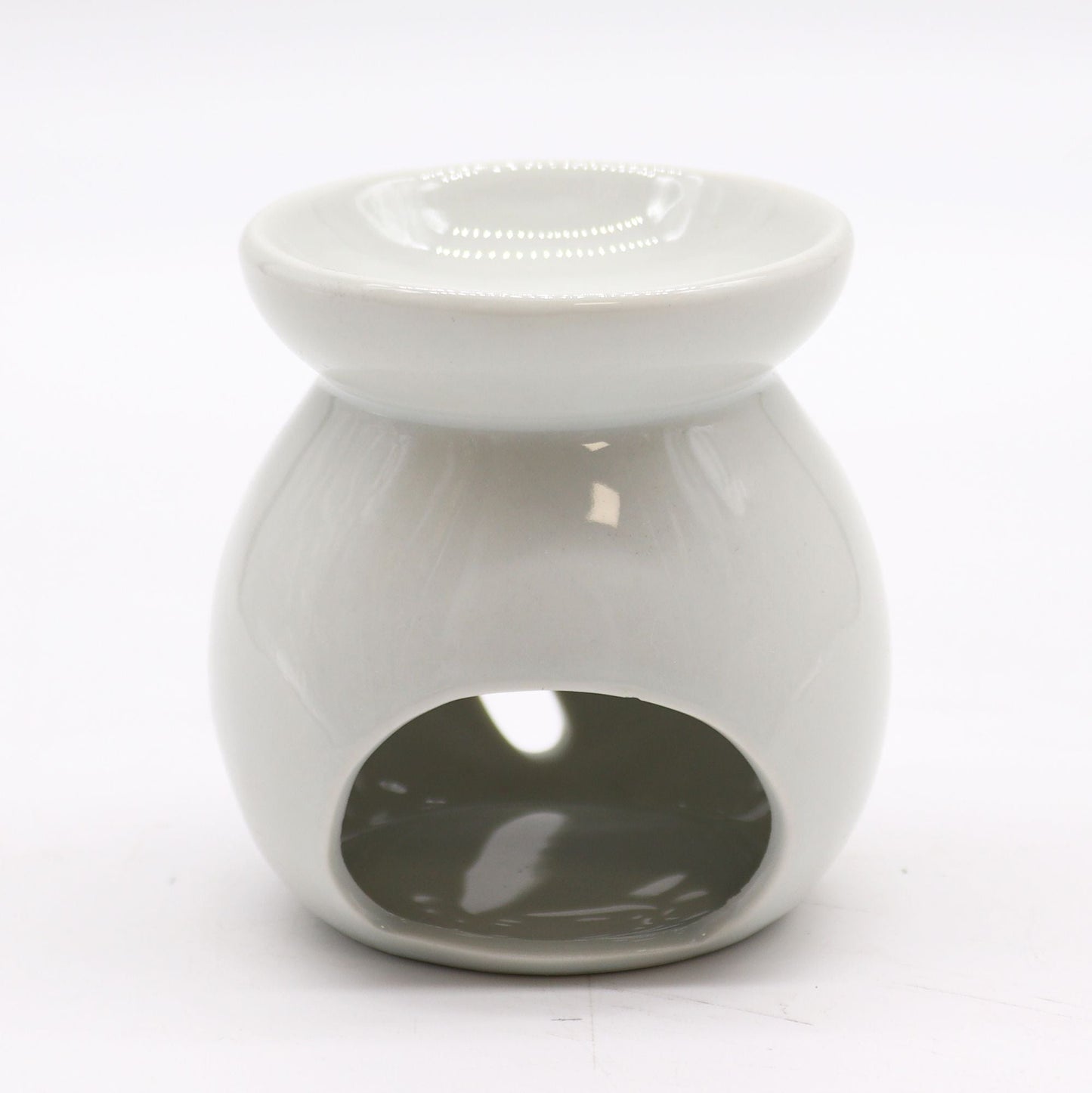 Sm Classic White Oil Burner - Tree Cut - out Classic White Oil Burners - Bath Indulgence
