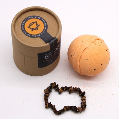 Tiger Eye Gem Bracelet Bath Bomb - Bath Indulgence