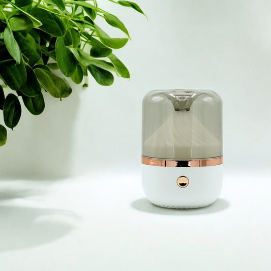 Urban Aroma Diffuser White & Bronze - USB - Colour Change Aroma Diffusers - Bath Indulgence