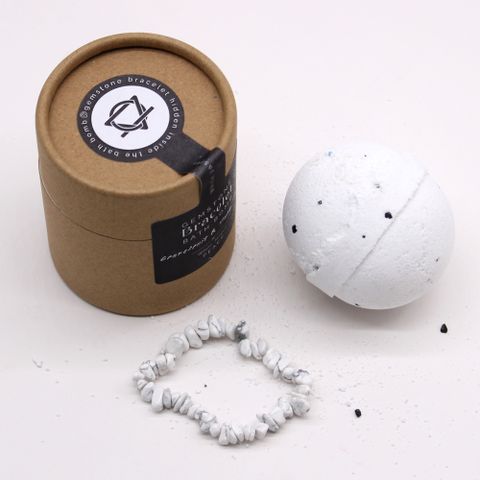 White Jasper Gem Bracelet Bath Bomb - Bath Indulgence
