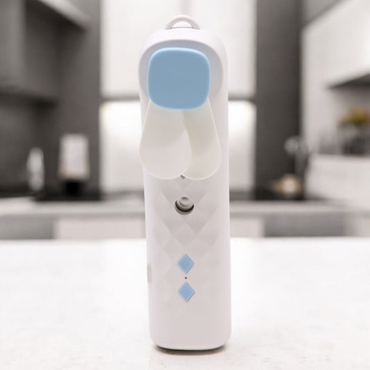 White Nano Mist Face Fan & Spray - USB chargable Aroma Diffusers - Bath Indulgence
