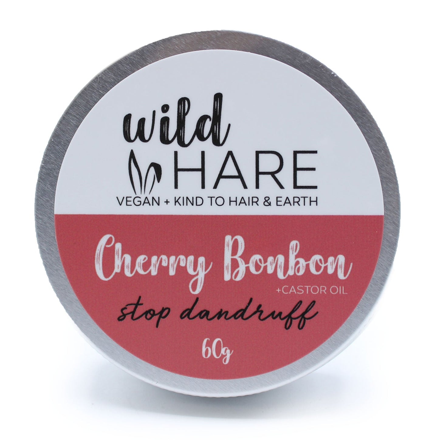 Wild Hare Cherry Solid Shampoo 60g - Handmade In UK Vegan Premium Ingredients - Bath Indulgence