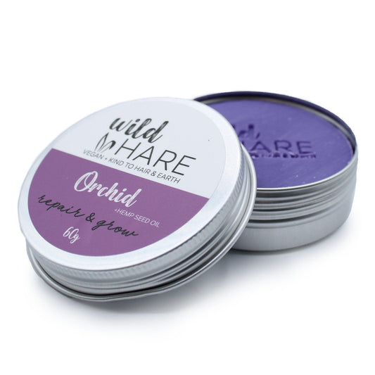 Wild Hare Orchid Solid Shampoo 60g - Handmade In UK Vegan Premium Ingredients - Bath Indulgence