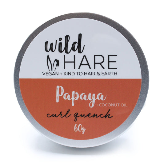 Wild Hare Pappaya Solid Shampoo 60g - Handmade In UK Vegan Premium Ingredients - Bath Indulgence