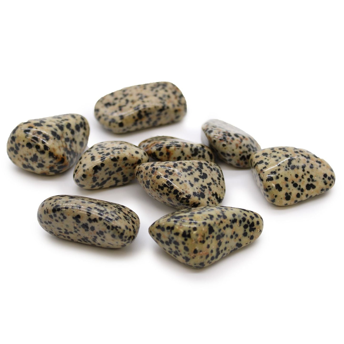 XL Tumble Stones - Dalmation Stone Extra Large Tumbled Stones - Bath Indulgence