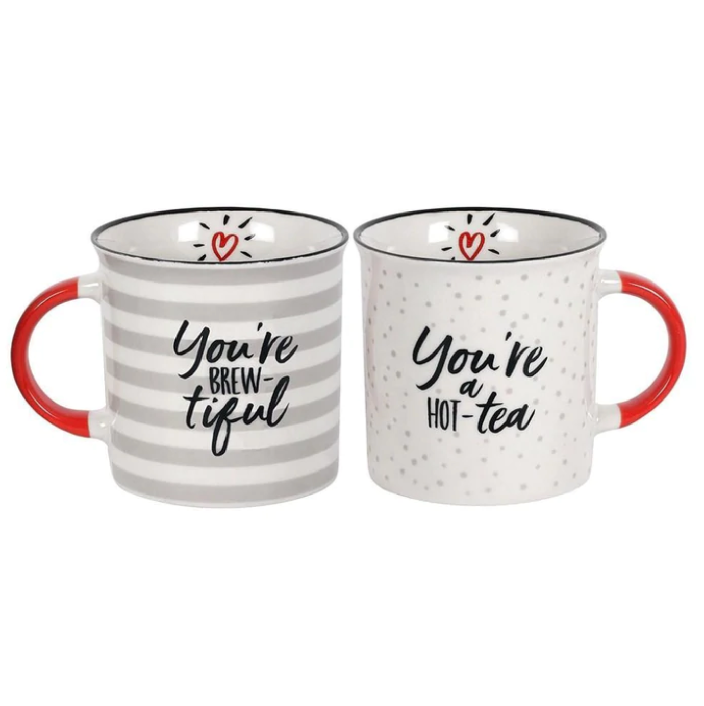 Brewtiful Mug Set You're a Hot-tea Microwave & Dishwasher safe Gift Set