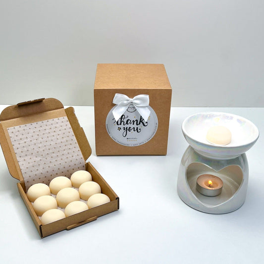 Amor Burner & Wax Melt Thank You Gift Set - Bath Indulgence