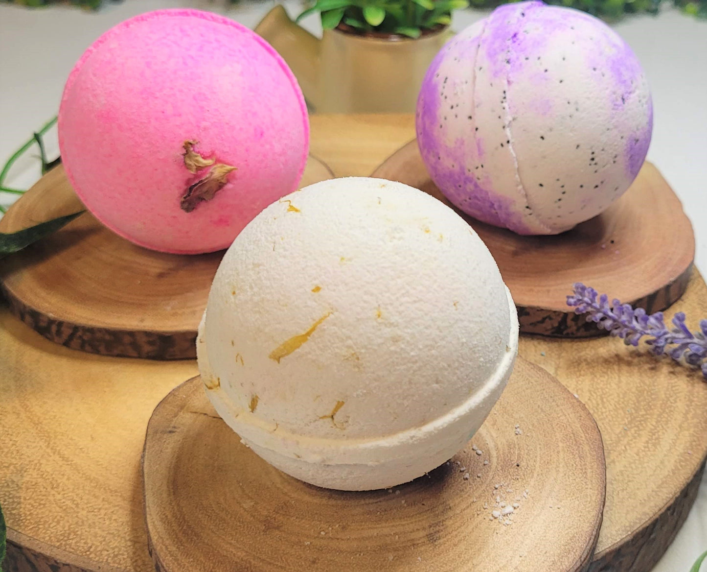 Small Three Handmade Bath Bombs Subscription Box