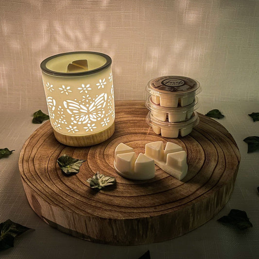 Butterfly Burner & Wax Melt Gift Set - Bath Indulgence