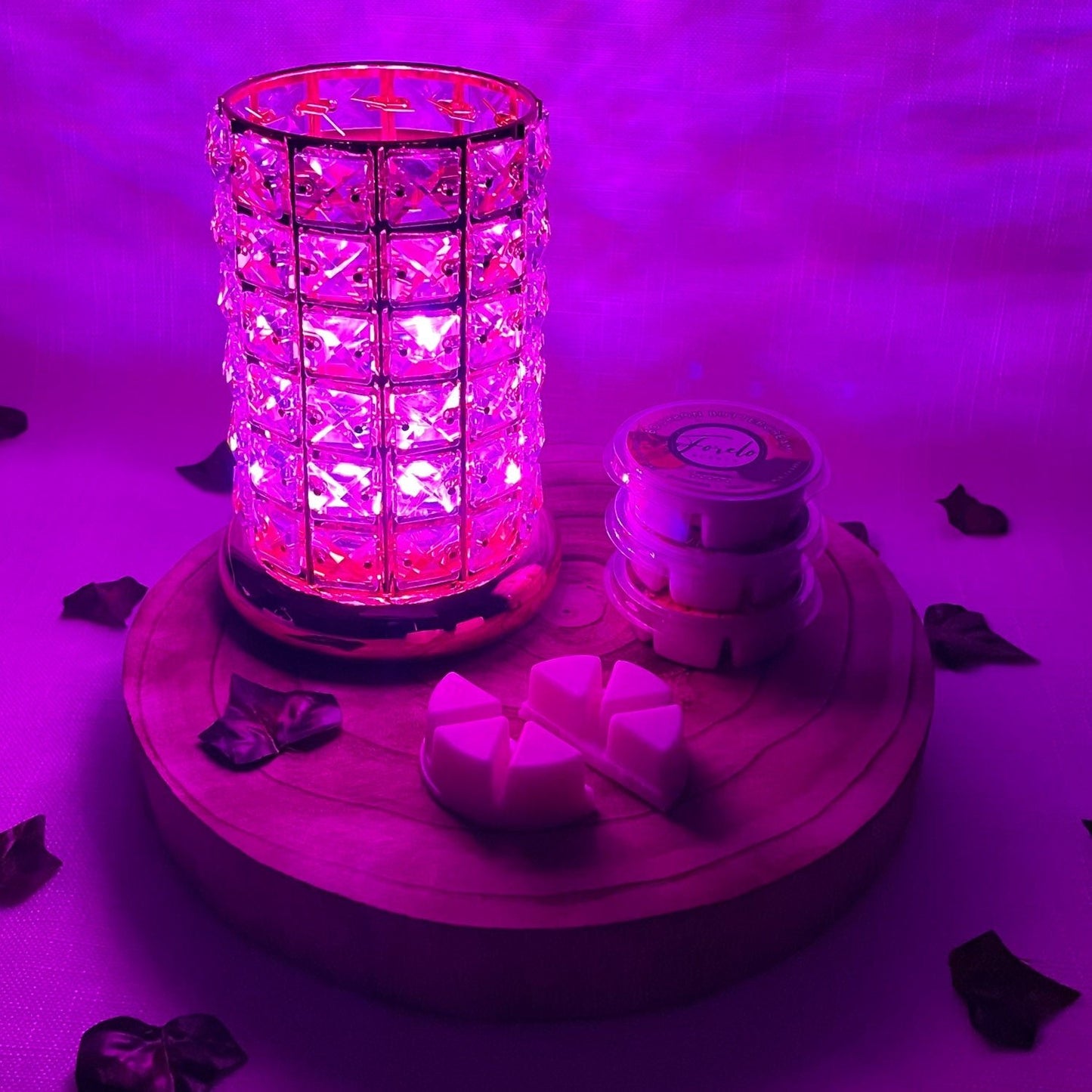 Crystal LED Burner & Wax Melt Bundle - Bath Indulgence