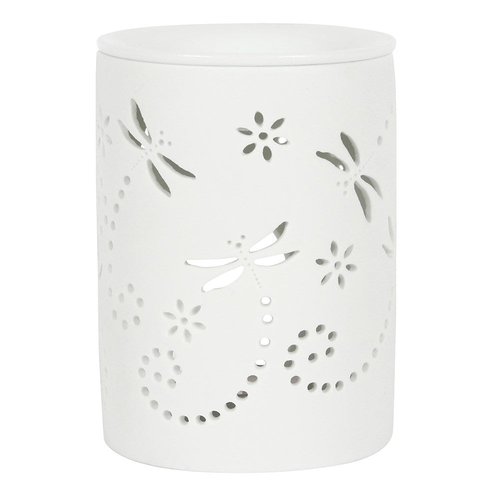 Dragonfly Tea Light Burner & Wax Melt Bundle - Bath Indulgence