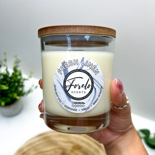 Fresh Linen Soy Candle - Bath Indulgence