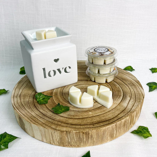 Love Burner & Wax Melt Gift Set - Bath Indulgence