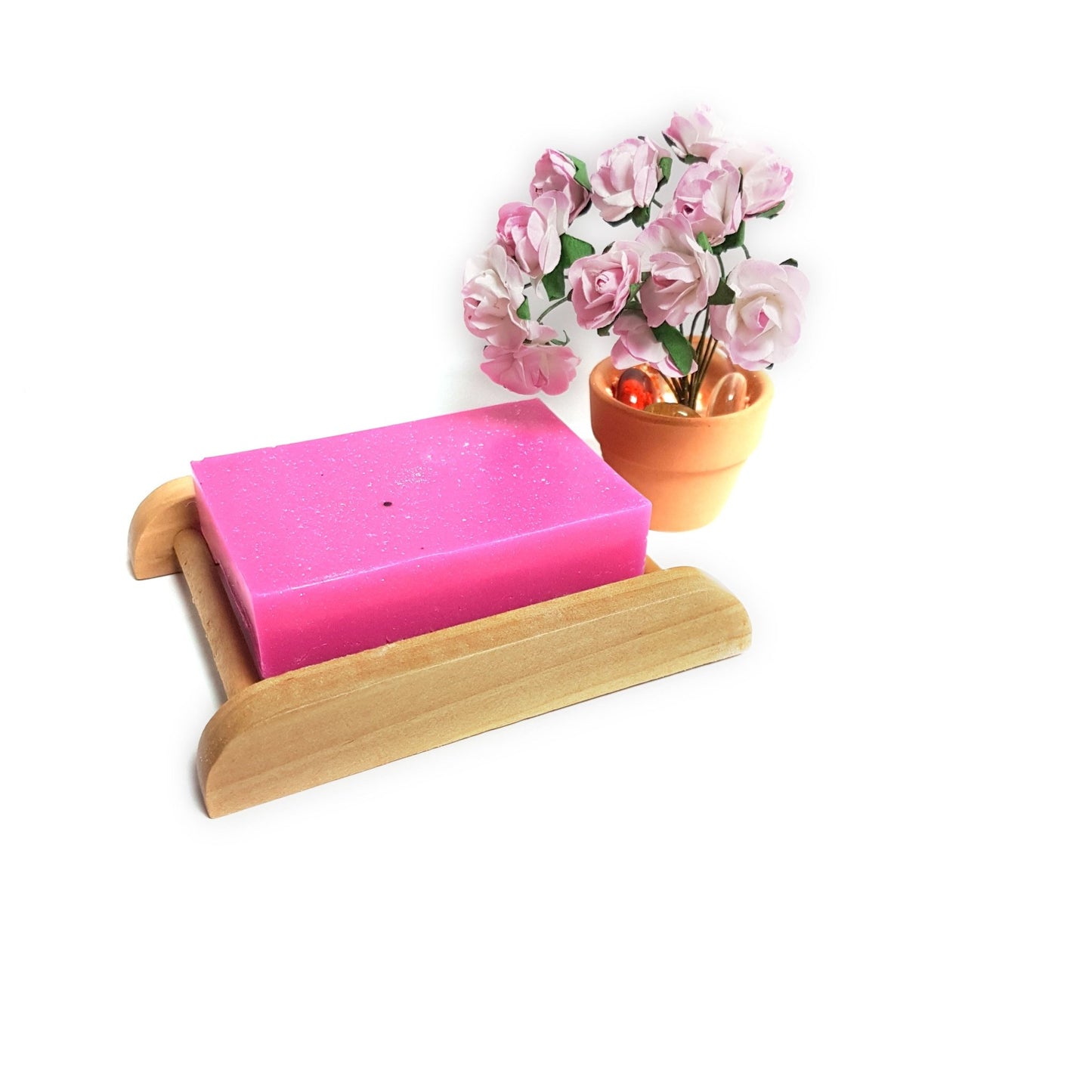 Pink Fizz Shea Butter Handmade Soap Bar - Bath Indulgence